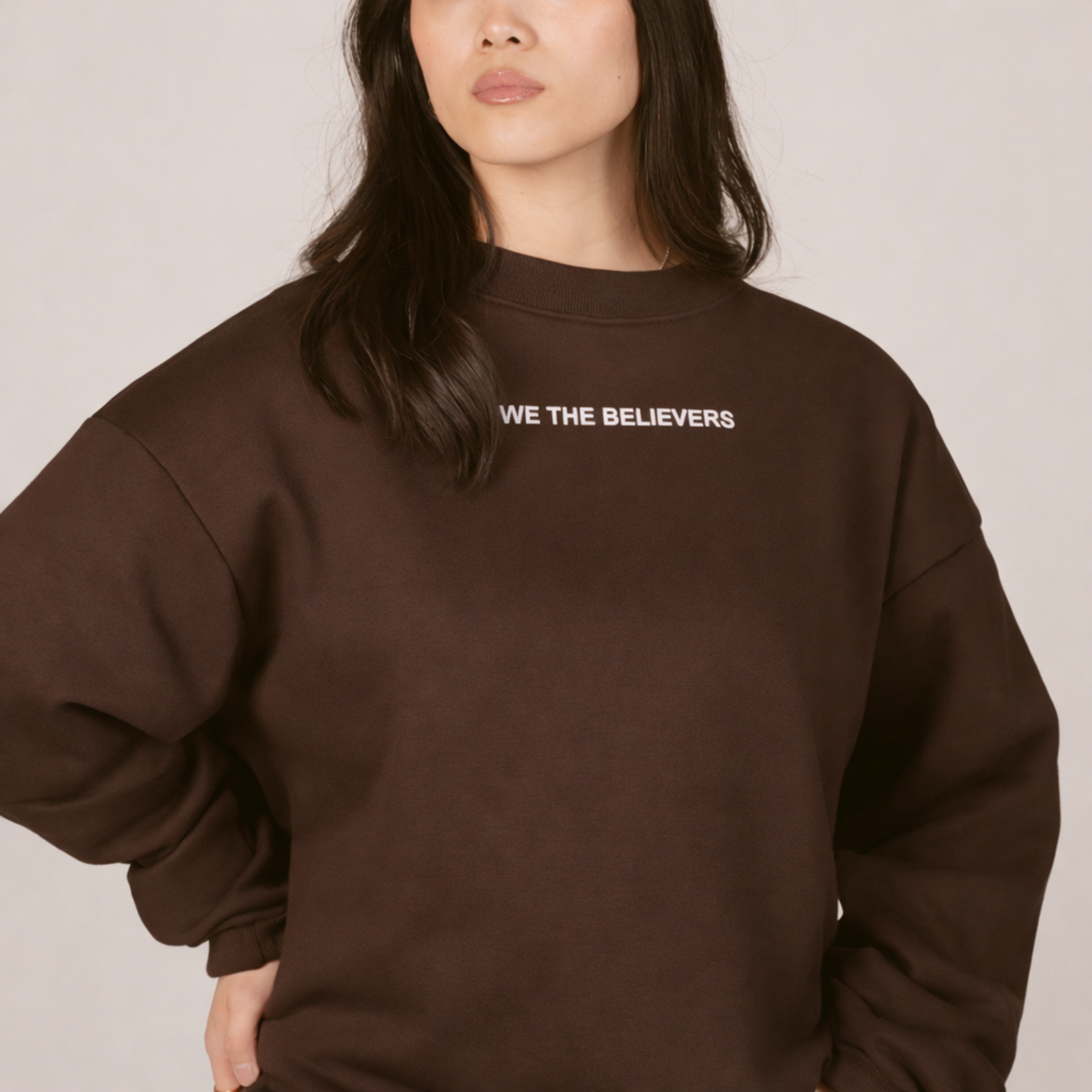 God's Favor Will Put You In Places Hustling Can't | Crewneck