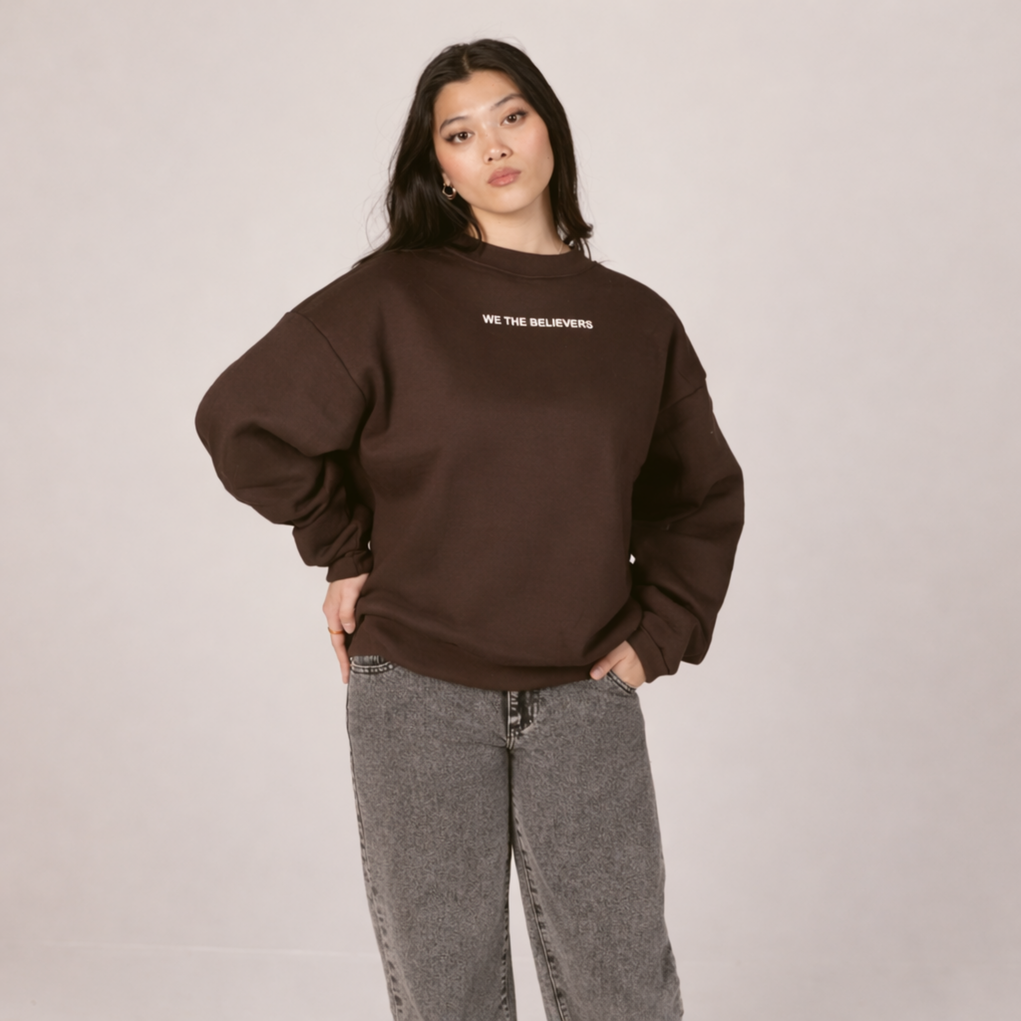 God's Favor Will Put You In Places Hustling Can't | Crewneck