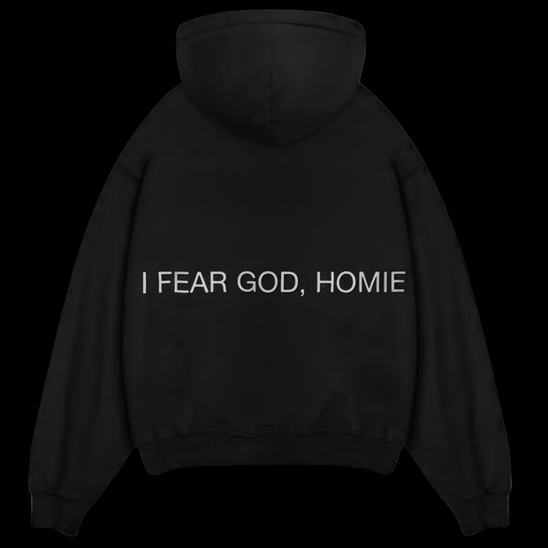Fear of 2025 god hoodie black