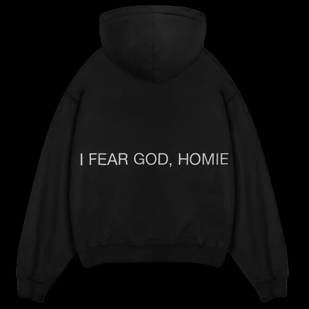 I Fear God, Homie | Zip Up Embroidered Hoodie