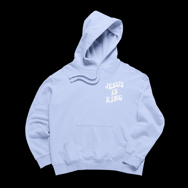 Jesus is king blue hoodie hotsell